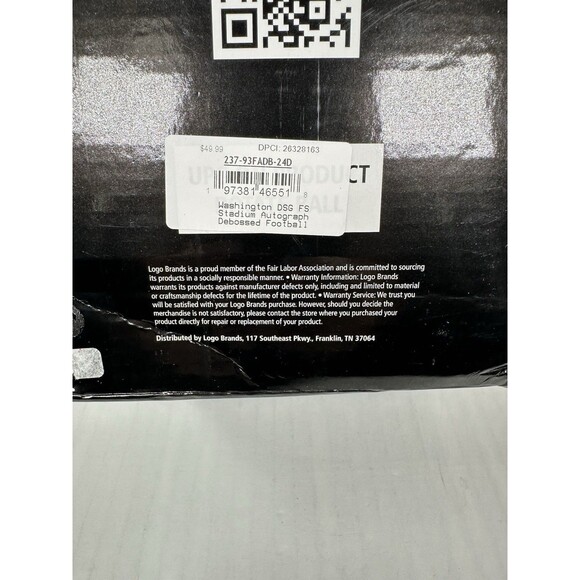 Washington Stadium Full-Size Football Official NCAA Licensed by Logo Brands NEW - Picture 4 of 4